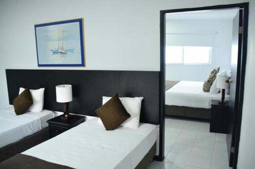 Hotel Portofinoにあるベッド