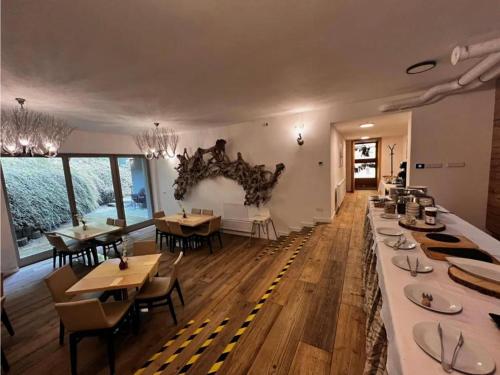 Posezení v ubytování Free wellness rodinný apartman Daniela Anenské údolí