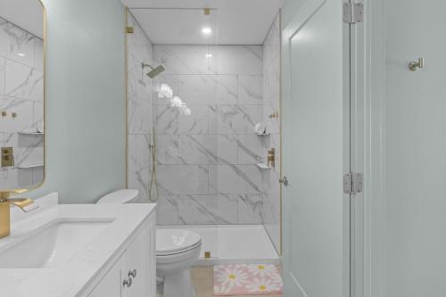 Koupelna v ubytování Salty Soul