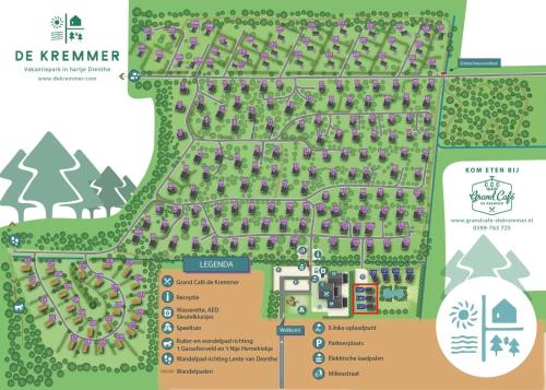 Κάτοψη του Tiny House met vlonder | 2 personen - Vakantiepark De Kremmer