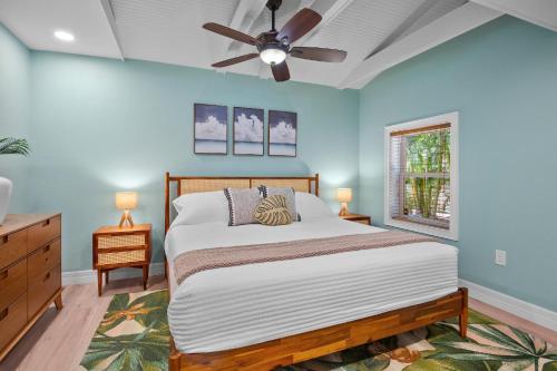 Voodi või voodid majutusasutuse Honu Hale toas