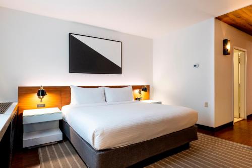 a hotel room with a bed and a desk at Eurostars St Gregory Dupont Circle Georgetown in Washington