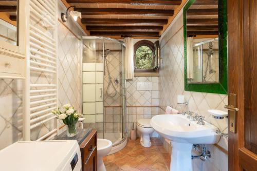 Koupelna v ubytování Villa Laura