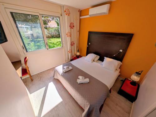 Postel nebo postele na pokoji v ubytování MOODz HOTEL VIENNE