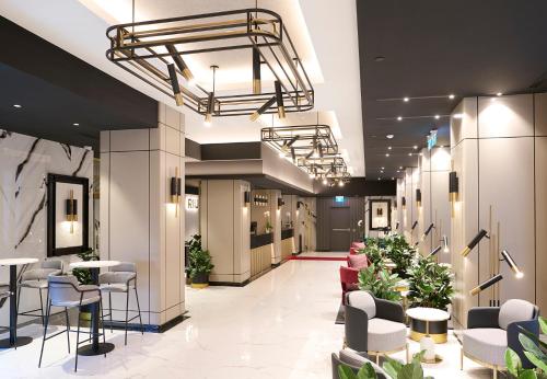 Χώρος καθιστικού στο Riu Plaza Toronto