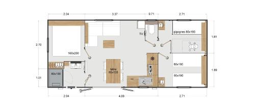 Plano de Gite d'Etape Ascou La Forge