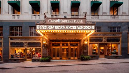a building with an entrance to a hotel at Boston Omni Parker House Hotel in Boston