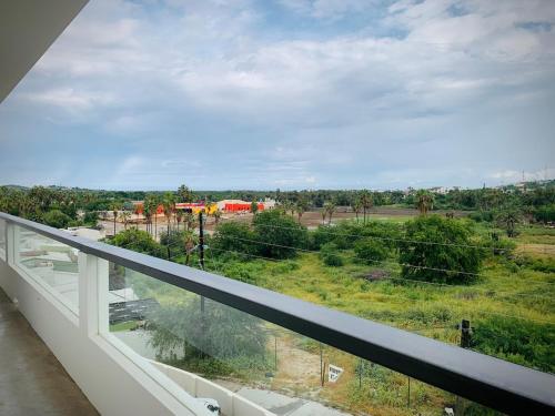 a view of a city from a balcony at Departamentos Casarrubias ll in San José del Cabo