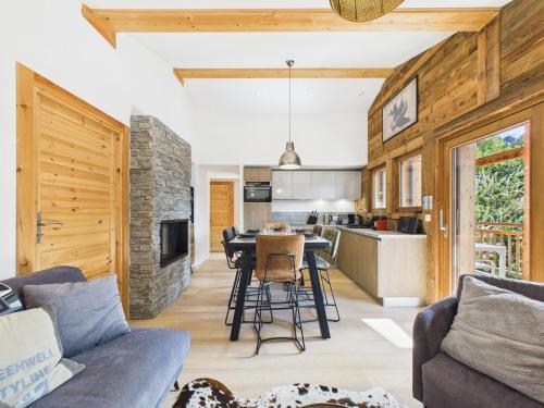 Les Gets - Bel appartement avec balcon et cheminée près des pistes
