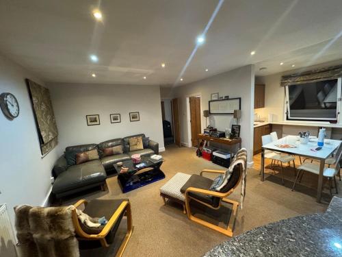 Posezení v ubytování Scenic Mews House in central Stockbridge area