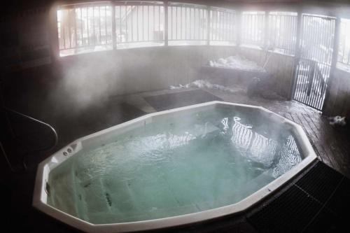 a bath tub with a zebra in it at Chamonix Year-Round Fun with Shared Pool in Mammoth Lakes
