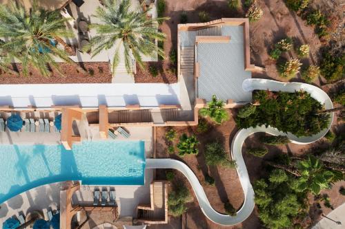an aerial view of a resort with a swimming pool at The Westin Lake Las Vegas Resort & Spa in Las Vegas