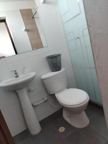 Ένα μπάνιο στο Hotel Boutique Las Isabelinas