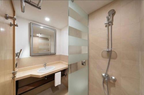 Koupelna v ubytování فنادق الوحدة محبس الجن