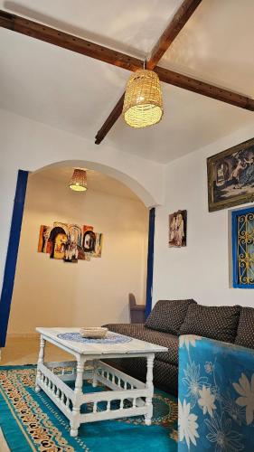 Χώρος καθιστικού στο Dar Sidi Bou