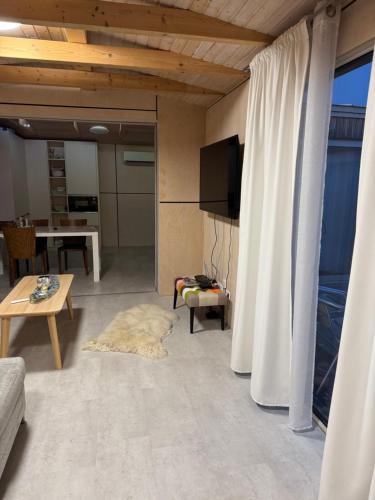 TV a/nebo společenská místnost v ubytování Modern holiday home