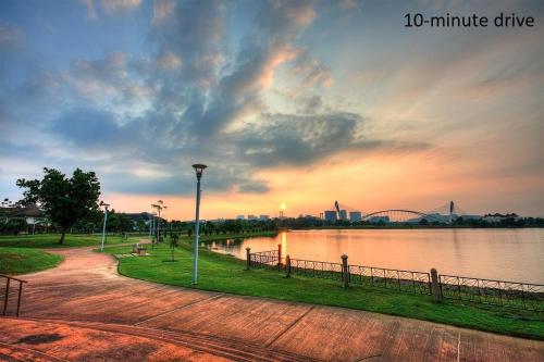 Landskap semula jadi dekat dengan apartmen