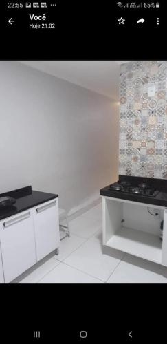 Kuchyň nebo kuchyňský kout v ubytování Casa 100 metros da praia