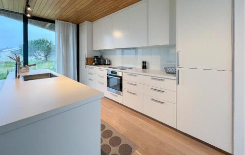 Η κουζίνα ή μικρή κουζίνα στο Beautiful Home In Borhaug With House Sea View