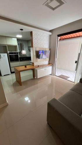 Η κουζίνα ή μικρή κουζίνα στο Apartamento Praia do morro 350mt da praia 2 quartos