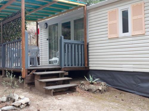 Mobil-home confortable avec terrasse à Sournia - API-1-52-358