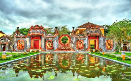 Zahrada ubytování LuA House Hoian