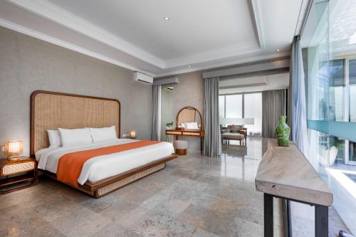 Кровать или кровати в номере Nunamkhalu Private Villa and Spa