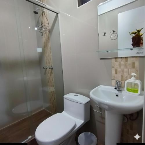 Et badeværelse på Torre Vallecito