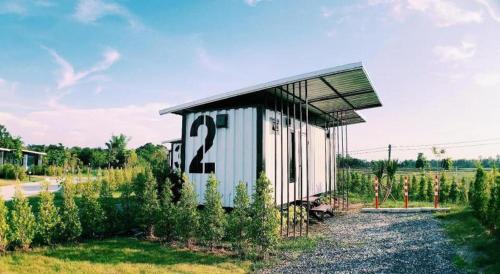 a small building in the middle of a vineyard at Boxotel in Maha Sarakham