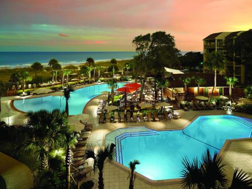 a view of a pool at a resort at Omni Hilton Head Oceanfront Resort in Hilton Head Island