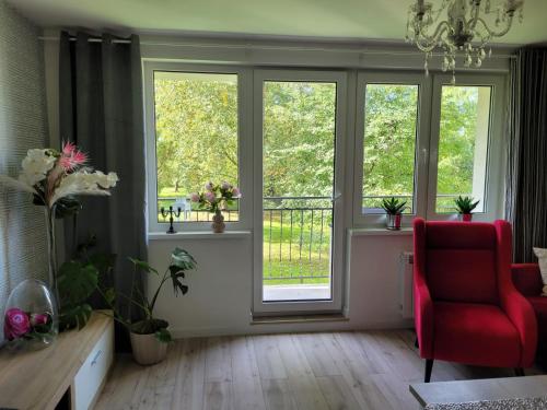 Posezení v ubytování Apartament MILANO Chojnice