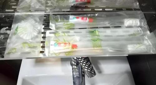 a shelf with some food in plastic bags on it at Pendang Suite Hotel PLT in Alor Setar