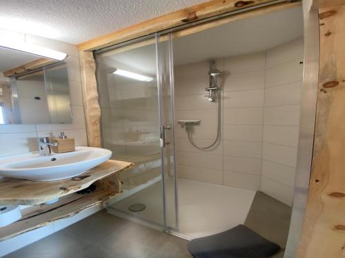 Bilik mandi di Chalet in Zillertal near Ski Slopes