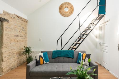 Χώρος καθιστικού στο Loft antique