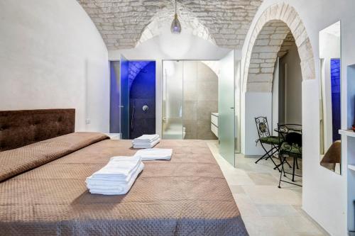 Postel nebo postele na pokoji v ubytování Lanucara 5