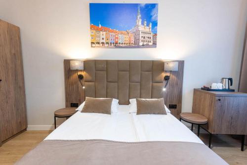 Letto o letti in una camera di Hotel Topaz Poznań Centrum