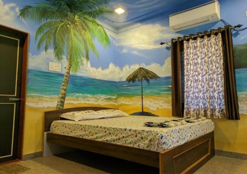 Postel nebo postele na pokoji v ubytování Aabhai Beach Resort, Malvan