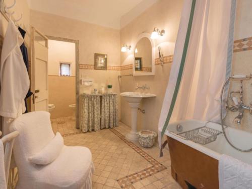 Koupelna v ubytování Villa Paola