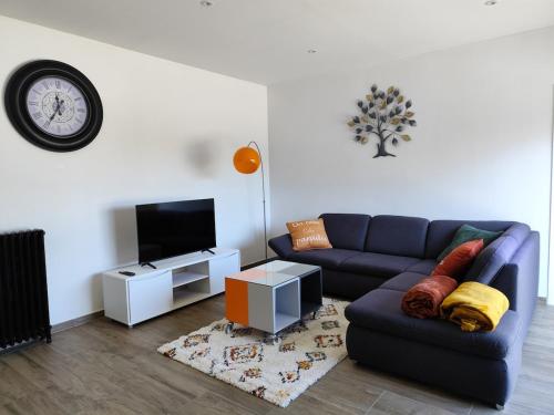 Ruang duduk di Appartement 2 Ch Zegerscappel