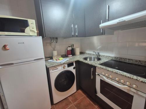 Η κουζίνα ή μικρή κουζίνα στο 21A07 Apartamento en Felechosa