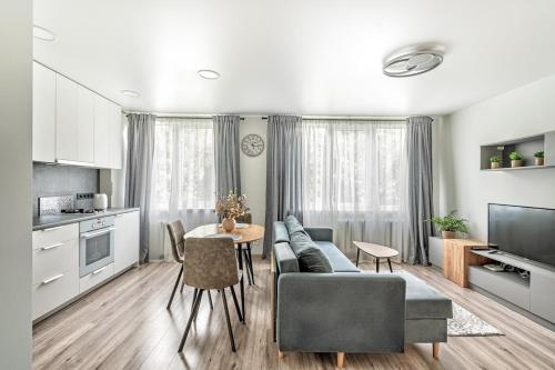 Kuchyň nebo kuchyňský kout v ubytování Cozy Studio