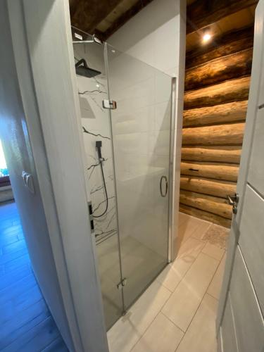 Koupelna v ubytování LOG CABIN Poludnica