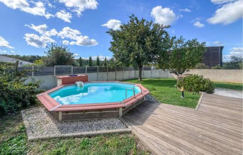 Πισίνα στο ή κοντά στο Pet Friendly Home In Serviers-Et-Labaume