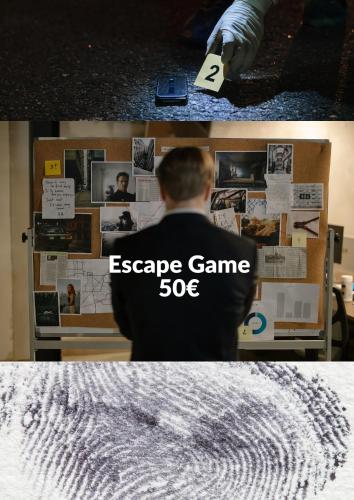 a collage of two pictures of a man standing in front of ansicsnsics at Duplex Jeanne d'Arc Billard Baby en option Escape Game Logements Insolites in Nancy