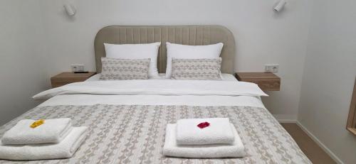Cama o camas de una habitación en Aupark Apartments