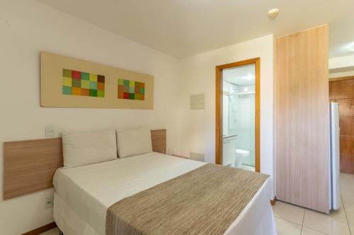 Postel nebo postele na pokoji v ubytování Life Resort Hplus Long Stay