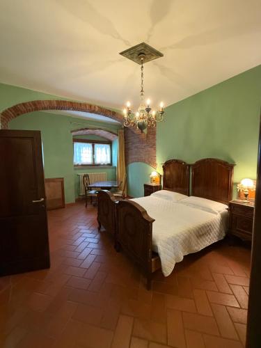 Katil atau katil-katil dalam bilik di B&B Il Castello