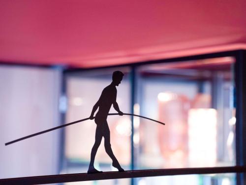 a figurine of a man holding a spear at ibis styles Paris Montmartre Batignolles in Paris