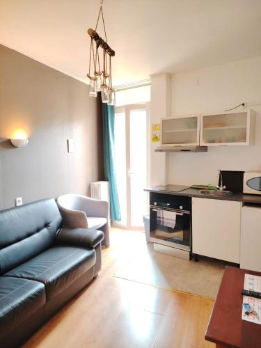 Kuhinja ili čajna kuhinja u objektu Appart'Hôtel Le Combes