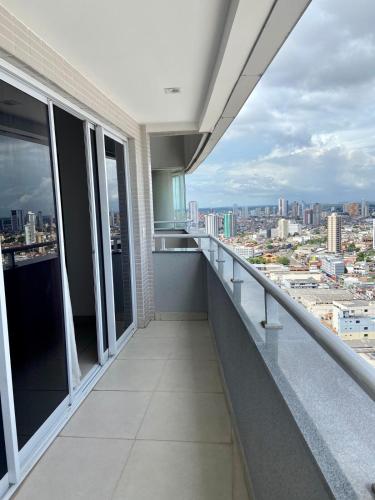a balcony with a view of a city at 2802 Unique · Studio Unique c/ garagem in Belém